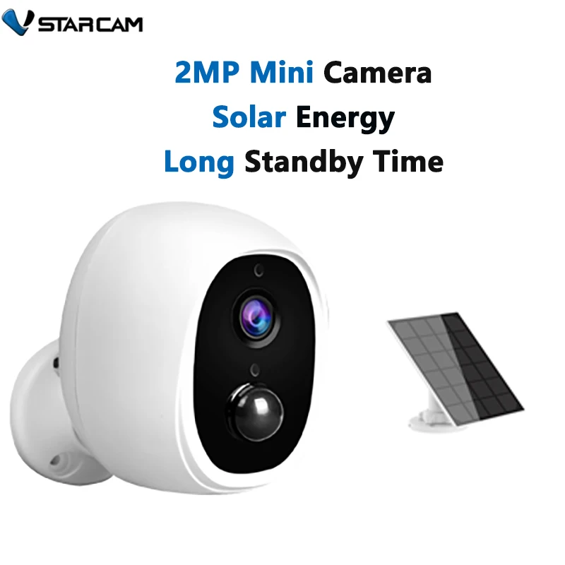 『Video Surveillance!!!』- Vstarcam New Outdoor Mini Security Solar
Battery Cameras Wireless Surveillance Monitoring 2MP Low-power
Consumption Smart Home