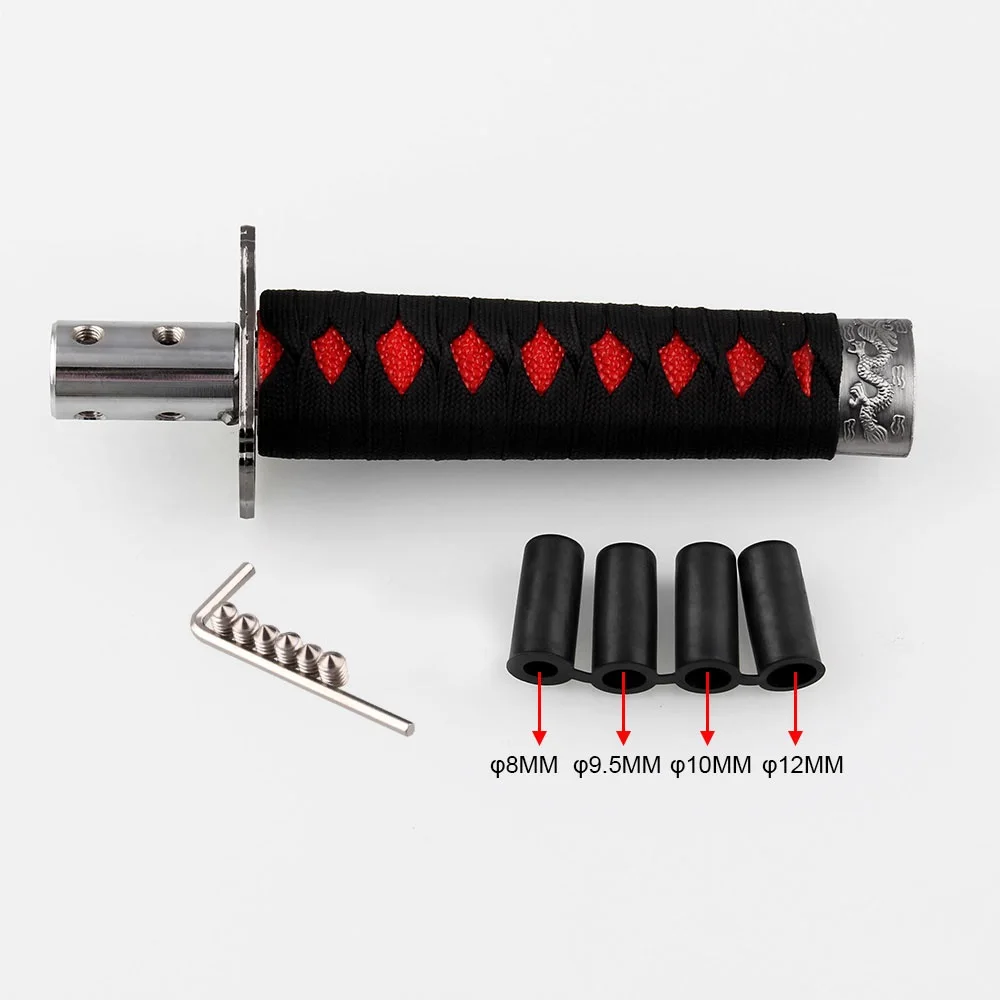 Universal 200MM/300MM JDM Katana Samurai Sword Shift Knob Shifter With Adapters Gear Shift knob car accessories