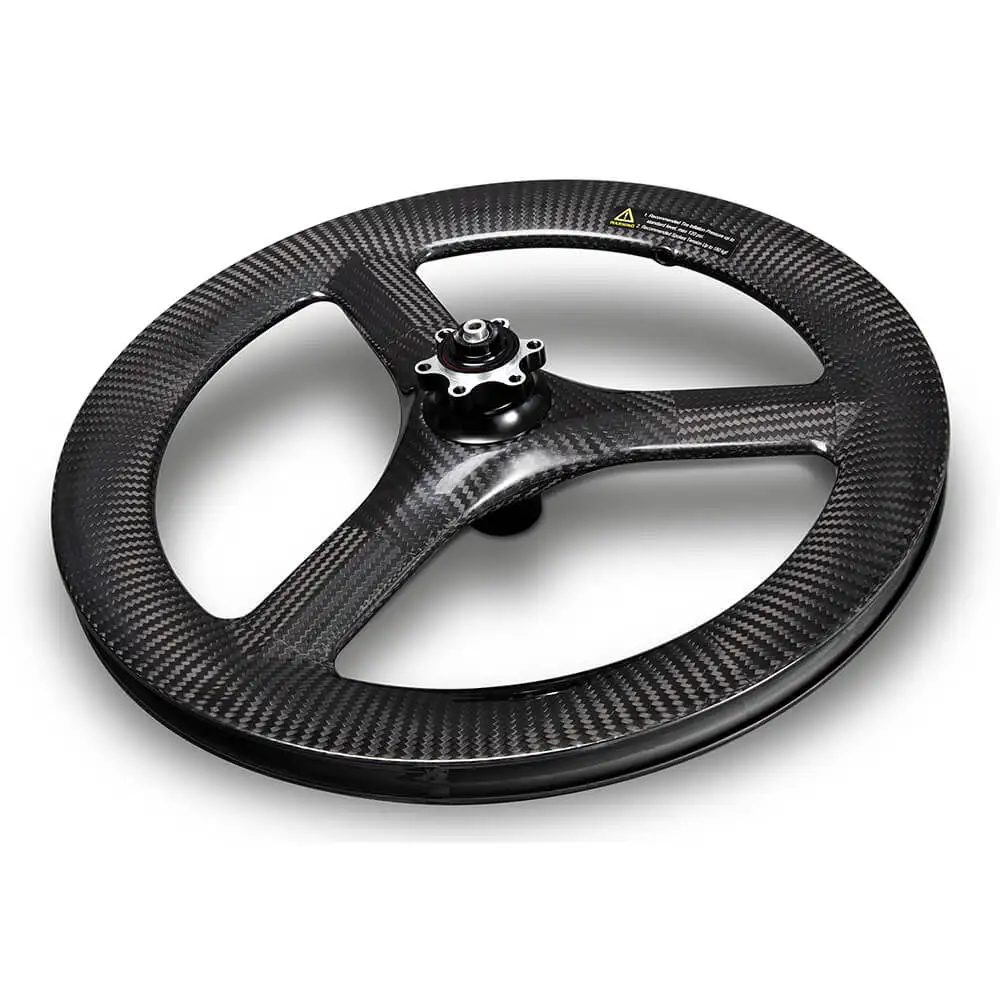 one pair 16inch 349 40mm 23mm Carbon 3 spoke tri spoke wheelset for kid balance bicycle folding bike fhon bike 3sixty Brompton