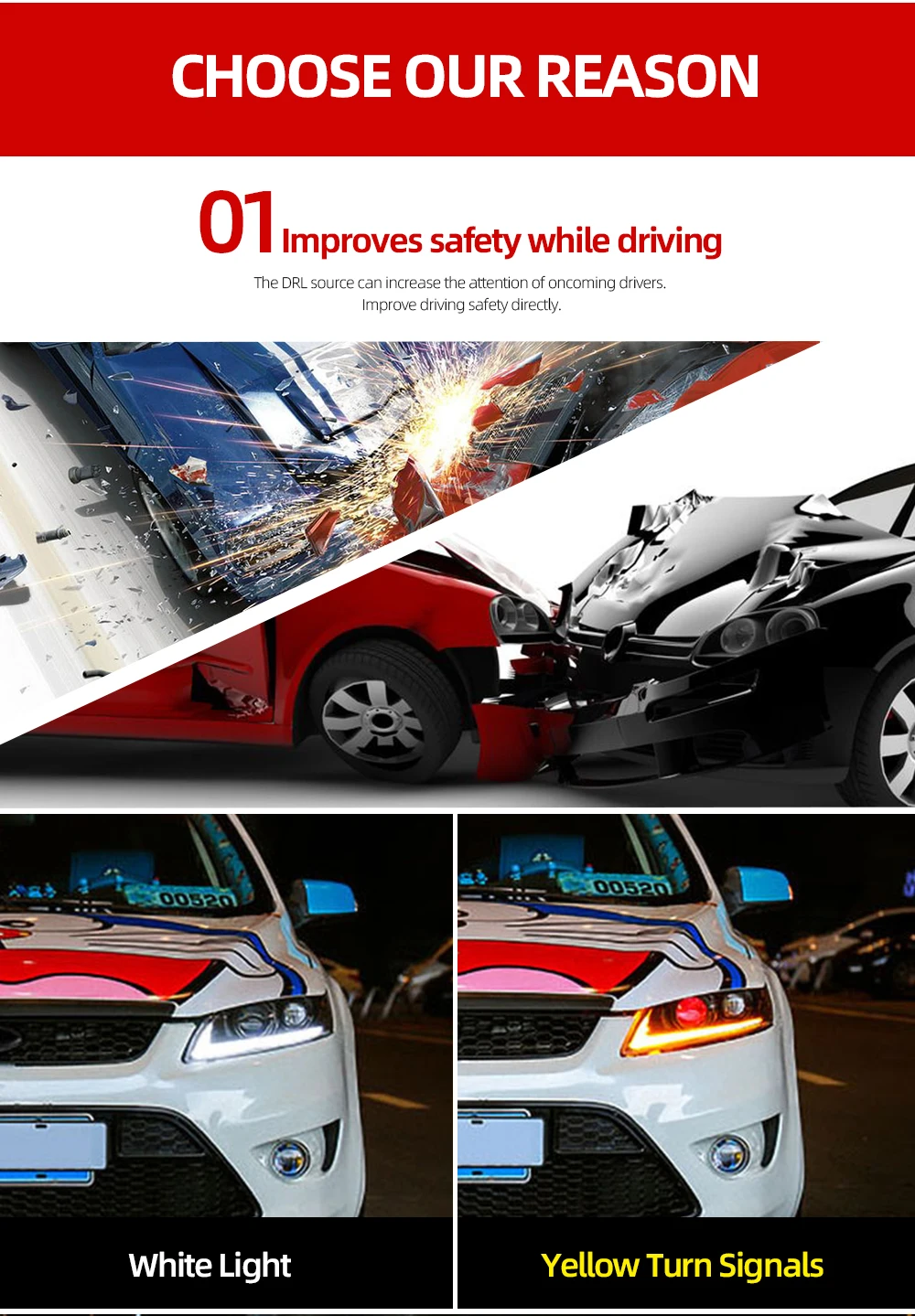 2 шт. светодиодный фары для Ford Focus 2009 2010 2011 светодиодный Автомобильные фары ангельские глазки комплект ксеноновых фар, Высокопрочная конструкция протовотуманная подсветка Габаритные огни