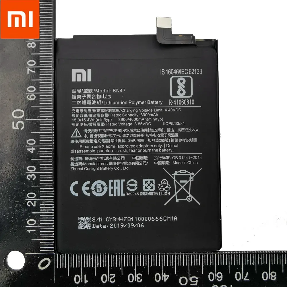 Лет 4000 мАч BN47 Сменный аккумулятор для Xiao mi Red mi 6 Pro/mi A2 Lite Bateria батареи для мобильных телефонов