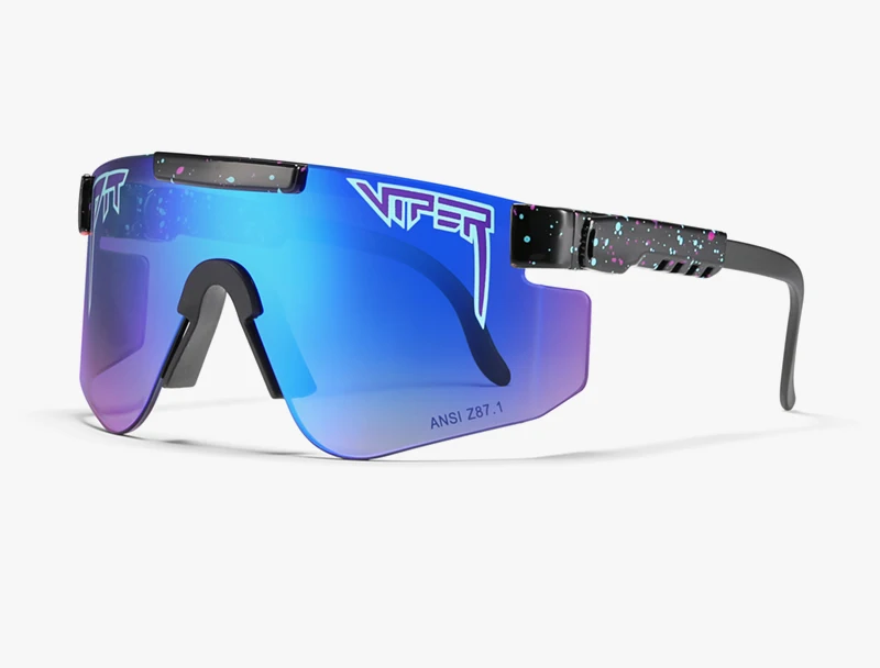 Lunettes De Soleil Viper Pit pour Hommes Polarized Double Lunettes UV400 pour Hommes Et Femmes EUROPIOLETPORTAILLES EYPEWEAR UV Lentille Miroir Sport Cyclisme,C1