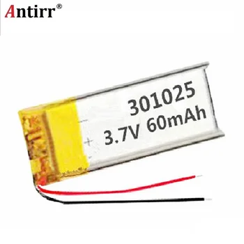 

3.7V Tablet polymer battery 031025 301025 60mah camera pen Bluetooth headset free shipping