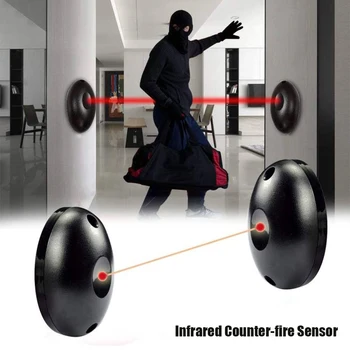 

Single Beam Infrared Radiation Alarm Sensor Set Automatic Light Security Door Detector QP2