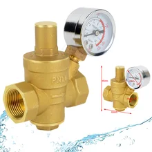 1 шт. DN20 3/" латунный регулятор давления воды редуктор давления регулируемый редукционный поддерживающий клапан с манометром 85*63 мм