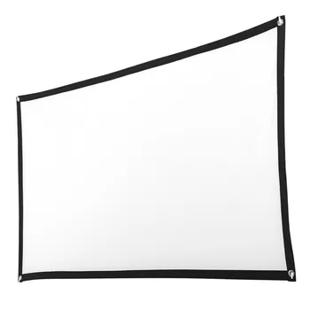 

72inch HD Projector Screen Cloth 16:9 Home Cinema Theater Projection Portable Screen Brightness For Home Beamer Accessories
