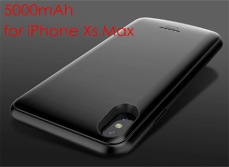 6.5 XS MAX Black Для iPhone Xs XR зарядное устройство чехол аудио ультратонкий Магнитный 4000 мАч 5000 мАч Powerbank для iPhone Xs аккумулятор Max чехол - Цвет: 6.5 XS MAX Black