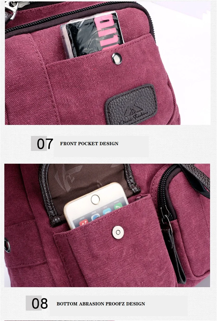 2019 High Quality Canvas Woman Bags Portable Retro Style Canvas Bag Outdoor Travel Leisure Shopping Shoulder Woman Crossbody Bag