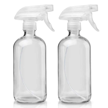 

500Ml Spray Bottles Boston Round Empty Bottle Refillable for Essential Oils/Aromatherapy Lotions with Funnel&Lables
