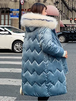 

Winter Women Clothes 2020 Warm Parka Women's Down Cotton Jacket Long Coat Female Jackets Korean Parkas Plus Size ZT4197