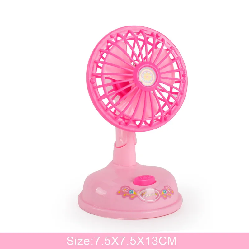 Electric Fan Ролевые игры кухонные бытовые приборы детские игрушки кофемашина тостер блендер пылесос плита Игрушки для девочек Дети - Цвет: Electric Fan