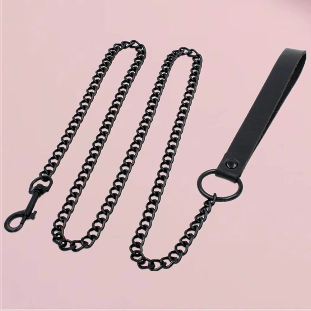 B.CYQZ Bdsm Chain Toys PU Leather Collar Cospaly Slave Sexy Accessories Women Choker Necklace Bondage Traction Rope Couples Game women jewelry
