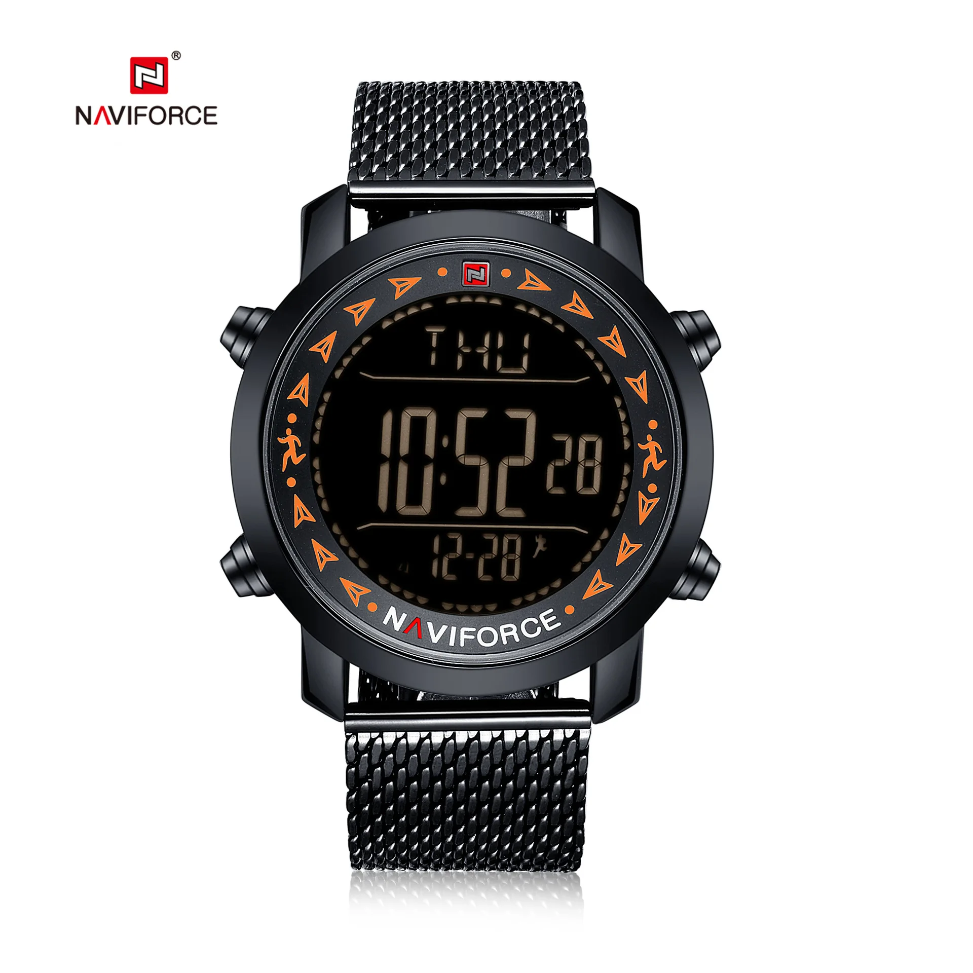 

Naviforce Xiang 9130 MEN'S Watch Waterproof Electronic Quartz Watches Sports MEN'S Watch Steel Belt MEN'S Watch