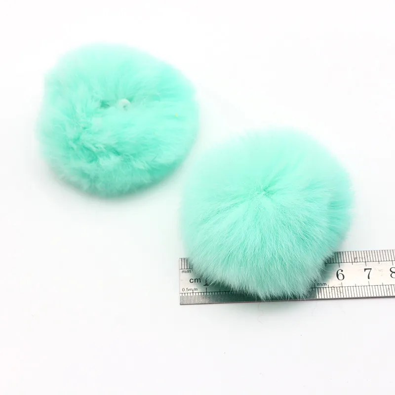 6-8Cm Pluizige Zachte Pluche Bal Faux Bont Sleutelhanger Diy Kinderen Speelgoed Bruiloft Decoratie Pompom Naaien Craft levert Gift 5-10 Stuks