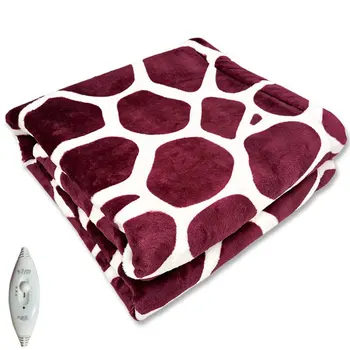 

Electric Heated Winter Blanket seat cushion body warming knee pad deer pattern high and low gear Cozy Soft Flannel