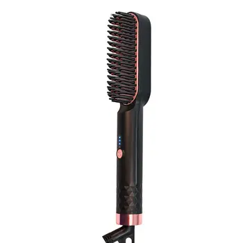 

LCD Hair Straightener Comb Men's and Women's Hair Straightener Beard Comb Ceramic Curling Straightener Hair Style Comb