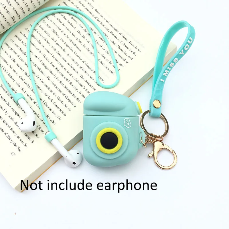 Чехол для Apple AirPods i11 i13 i10 TWS Крышка для наушников корпусы гарнитурные с брелок для AirPods iX i12 зарядная коробка - Цвет: 15-XiangJi-green