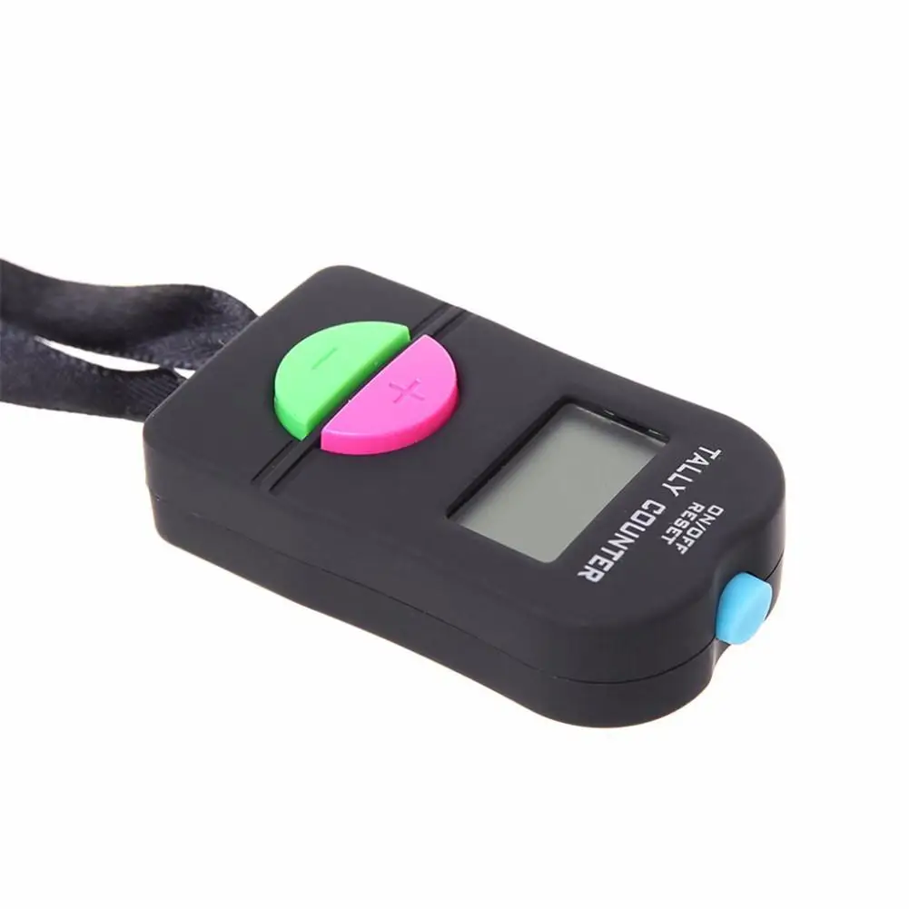 1 шт. 0 9999 Цифровой Счетчик Талли Черный ABS электронный ручной Clicker безопасность