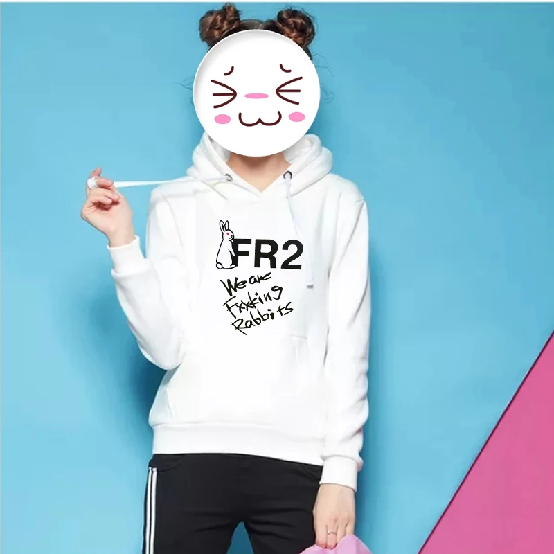 

2020 Japan ins trend rogue rabbit pattern Autumn/winter women's hoodie with cartoon style large size loose casual sweatshirt