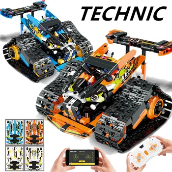 

Blocks Technic Car Stunt Vehicle Creator legoINGlys Technical APP Remote Control Car Building Blocks Bricks Toys For Boys Gifts