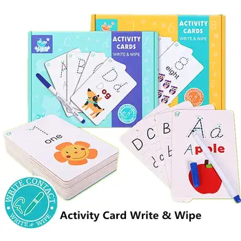 

Rewritable Early Learning Recognize Uppercase Small Letters Cards Baby Kids Toy R7RB