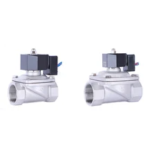 24vdc 2 дюймовый электромагнитный клапан воды 12v DN50 N/C Электрический Нержавеющая сталь клапан рассчитан на 12 часов работы
