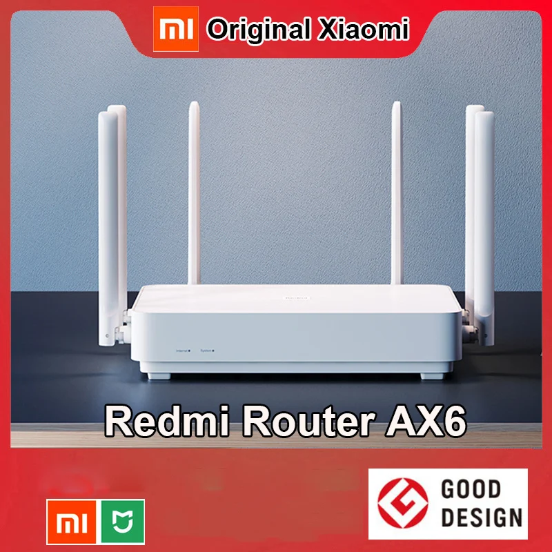 NEW Xiaomi Redmi Router AX6 Wifi 6 6-Core 512M Memory Mesh IoT 6 Signal ...