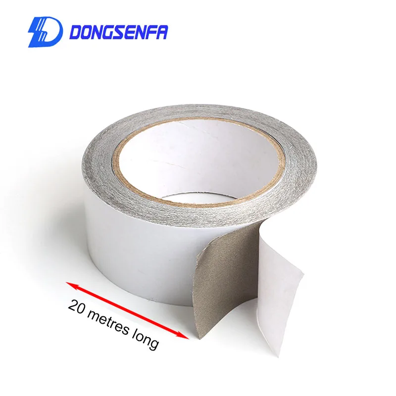 DONGSENFA 20 м/рулон Двусторонняя двусторонняя клейкая лента проводящая тканевая лента для ЖК EMI анти-экран от радиации