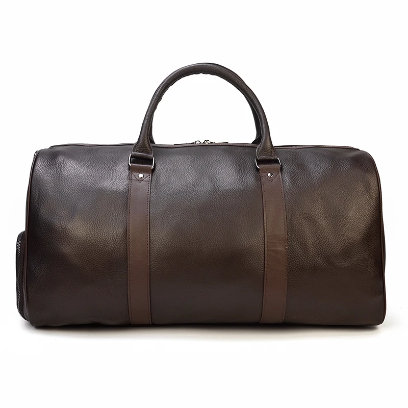 Мужская Дорожная сумка из мягкой натуральной кожи, большая дорожная сумка для путешествий, Большая вместительная черная сумка для переноски багажа, сумки для выходных, мужская сумка