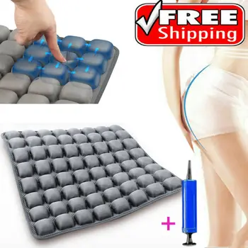 

Adjustable 5D Decompression Airbag Seat Cushion Inflatable Chair Pad Portable