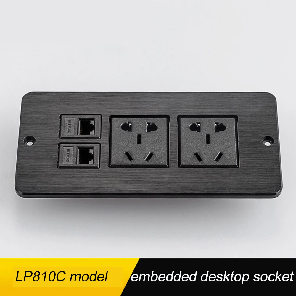 

LP810 Portable Extension Socket Outlet Wall Charger Smart Desktop Socket Office Meeting Room Hotel Table Desktop Outlet Matte