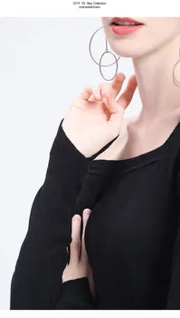 

White 2019 new Women O-Neck Long SleeveSleeve Pullovers Sweatshirt