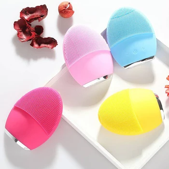 

1PCS Facial Cleaning Brush Deep Cleansing Face Waterproof Silicone Electric Sonic Cleanser Electric facial cleansing Brush mass