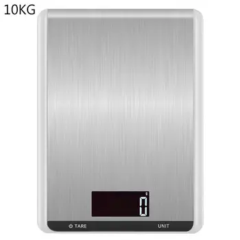 

Large Stainless Steel Electronic Kitchen Scale 5KG 10KG 1g Slim Baking Scales B85C