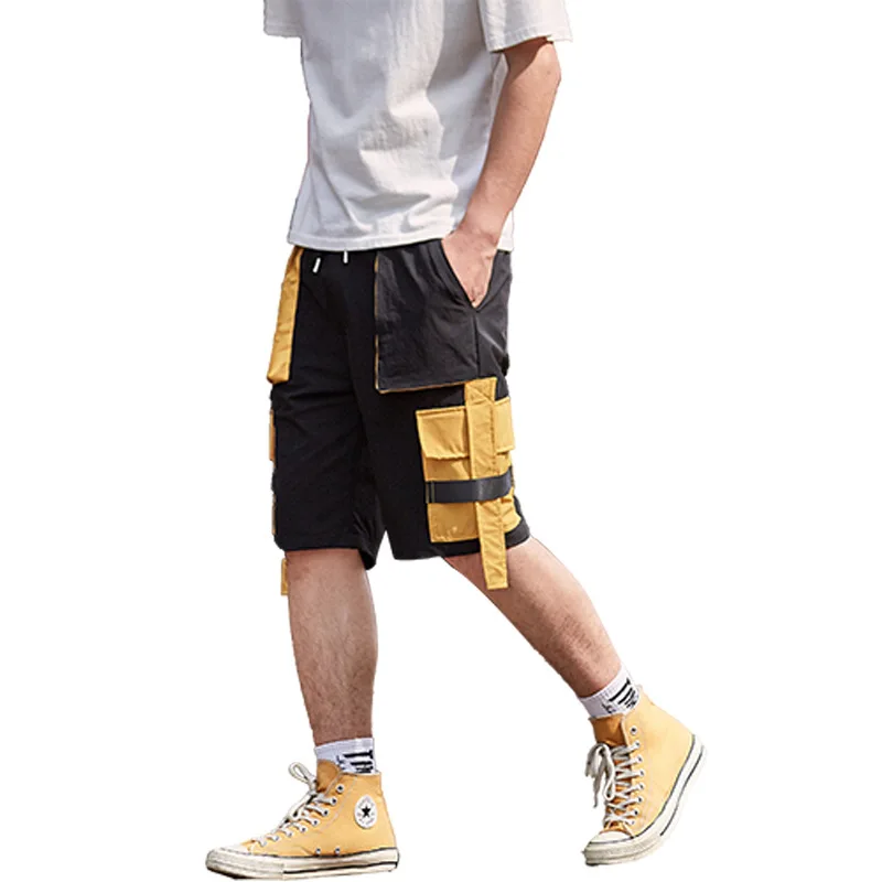 50% OFF Men Shorts Casual Fashion Short Pants Knee Length Safari Harem Shorts Men Packets Cargo pant