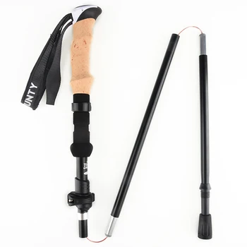 

Portable Trekking Walking Hiking Sticks Poles Adjustable Alpenstock Anti-shock