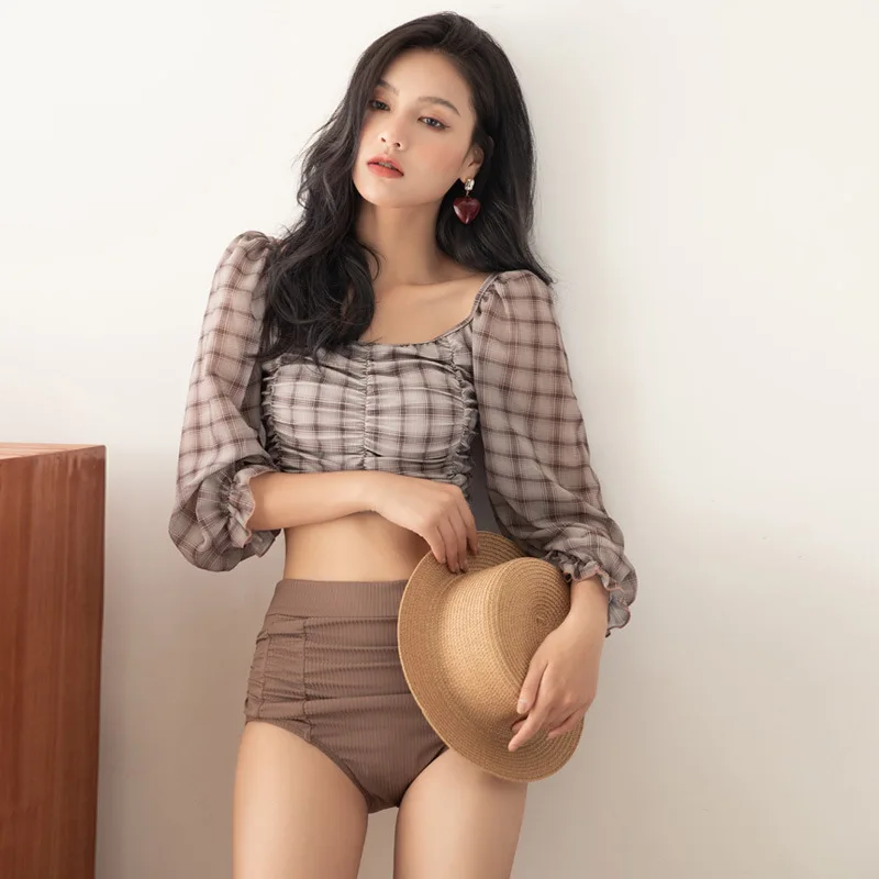 

Blue Lion Deere 2020 Second Batch South Korea Gentle Slimming Split Type Two-Piece Set Triangular Hot Springs Bathing Suit Women