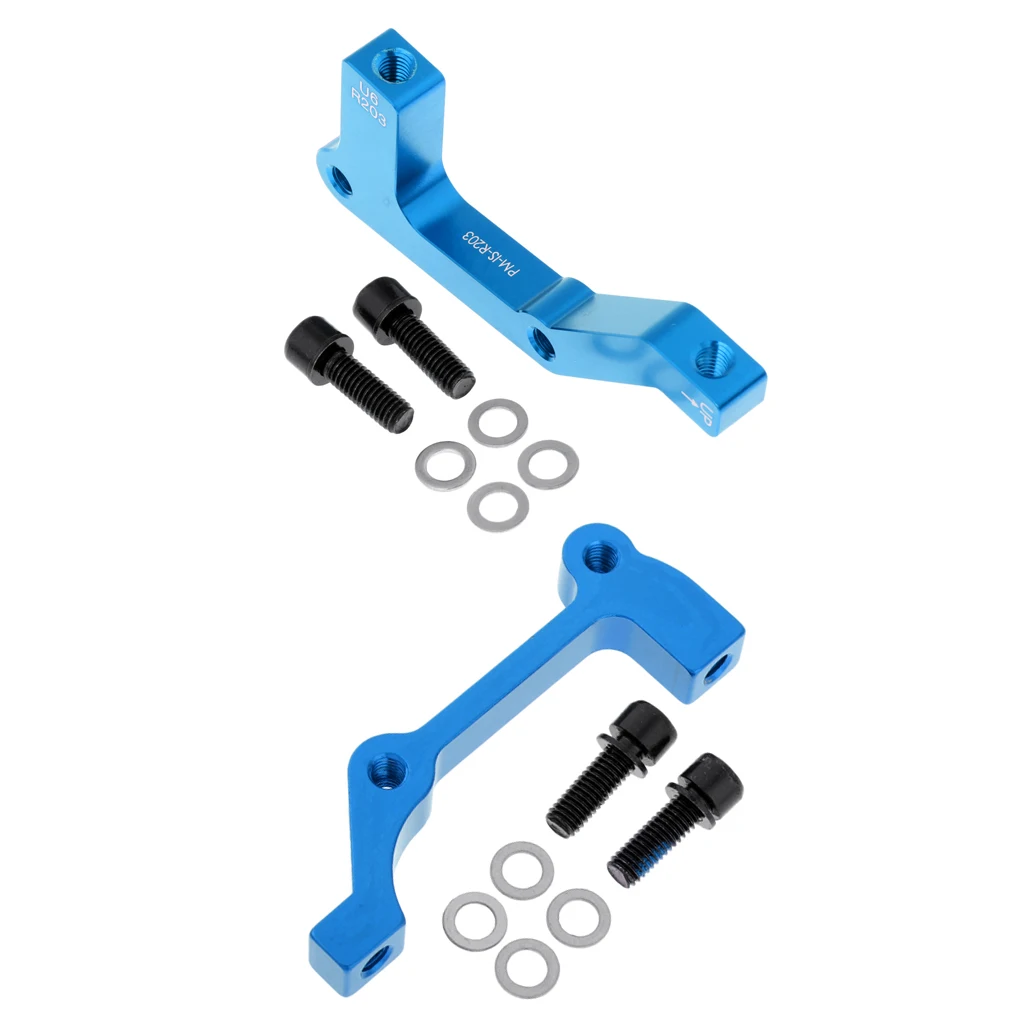 2 Pieces MTB Bicycle Bike Disc Brake Mount Adaptor Parts Set 203mm PM-IS-R203 Mountain Road MTB Bike Accessories