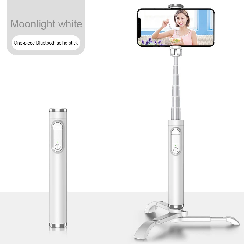 CYKE selfie stick M11 Bluetooth складная селфи-палка Выравнивающая база для штатива с Пластик сплав selfie селфи палка для iPhone xiaomi huawei - Цвет: M11-78cm-white