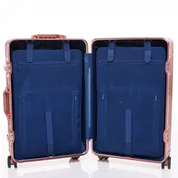 20''24''Full алюминиевый чемодан дорожная тележка чемодан металлический твердый чемодан на колесиках чемодан для переноски Багажа интернат