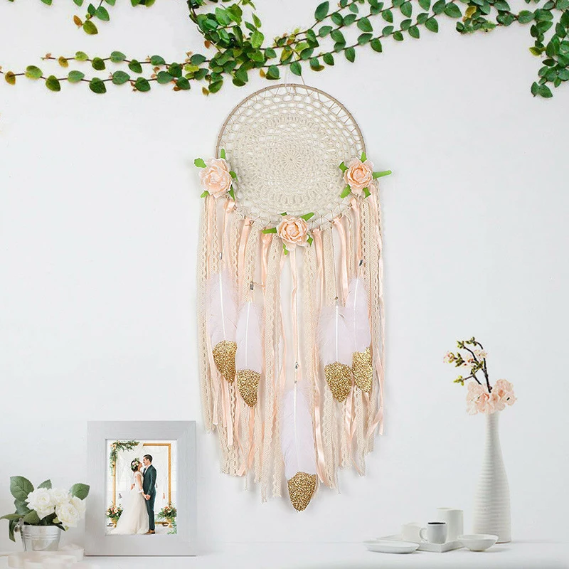 

DIY Outdoor Garden Wall Hanging Handmade Dreamcatcher Hanging Flat Room Decor