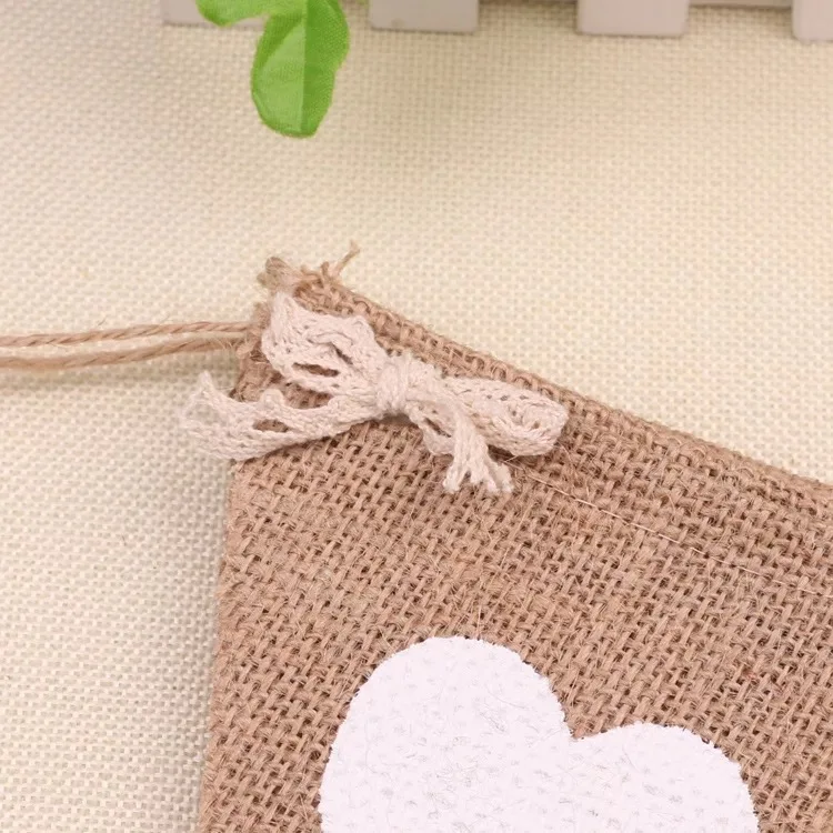 DIY Рождественский сердце любовь белье флажки вечерние украшение висит флаг MR флажки