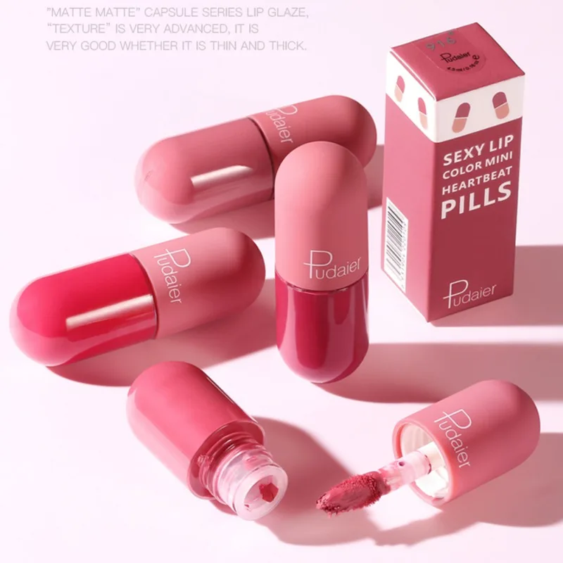

Matte Lipgloss Lasting Moisturizing Liquid Lipstick Non-marking Waterproof Non-stick Cup Easy To Color Lip Glaze Makeup