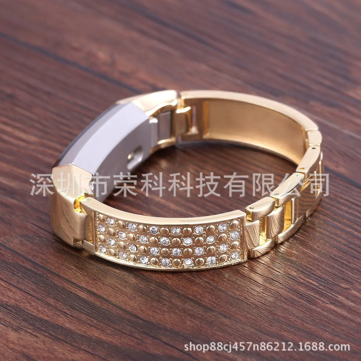 

Suitable for Fitbit Alta/Alta HR Smart Bracelet Diamond Set shou zhuo kuan Watch Strap Steel Belt Watch Band