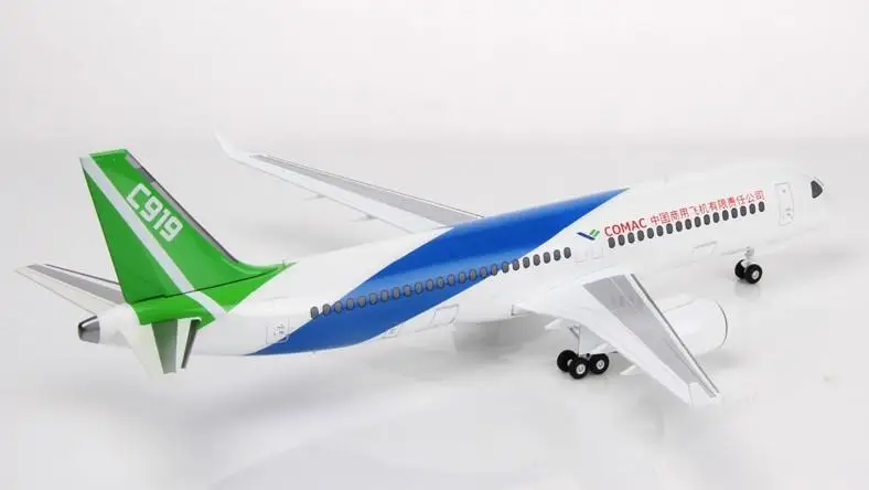 AF1 Китай C919 1/100 литье под давлением модель самолета