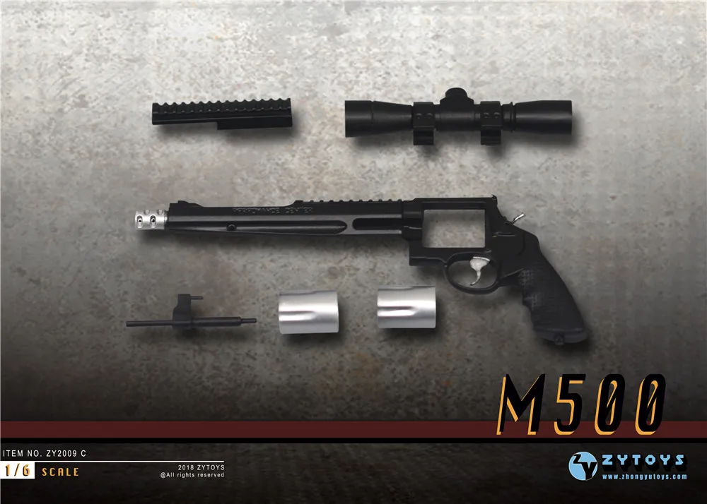 1/6 Skala M500 Plastik Senjata Pistol Gun Model Mainan untuk ...