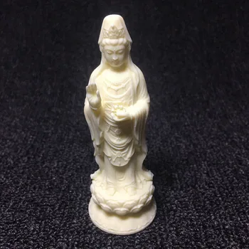 

White Guanyin Bodhisattva statue Natural material modern art sculpture Home Feng Shui Decoration Guanyin Statue Special offer