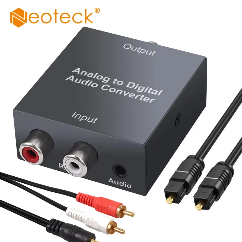 Neoteck Analog to Digital Audio Converter With Audio Stereo Cable