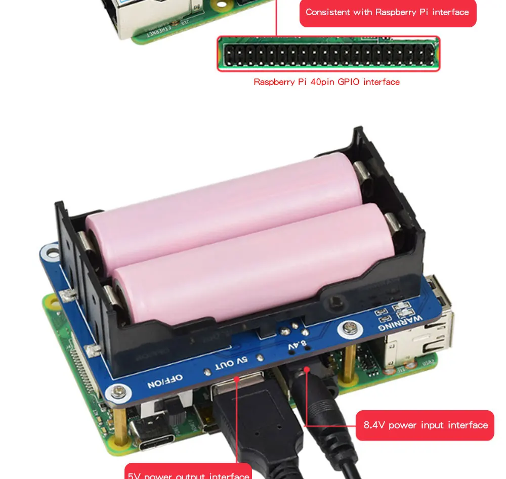 Raspberry pi 4 módulo b fonte de