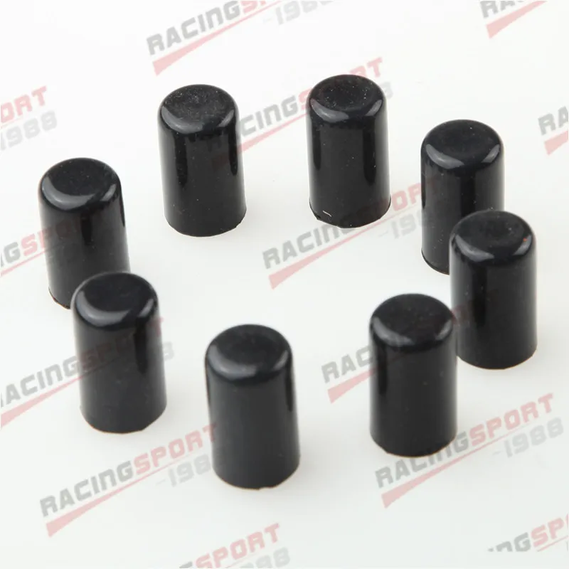 

8PCS 6mm 1/4" Silicone Blanking Cap Intake Vacuum Hose End Bung Plug Caps Black/Blue/Red